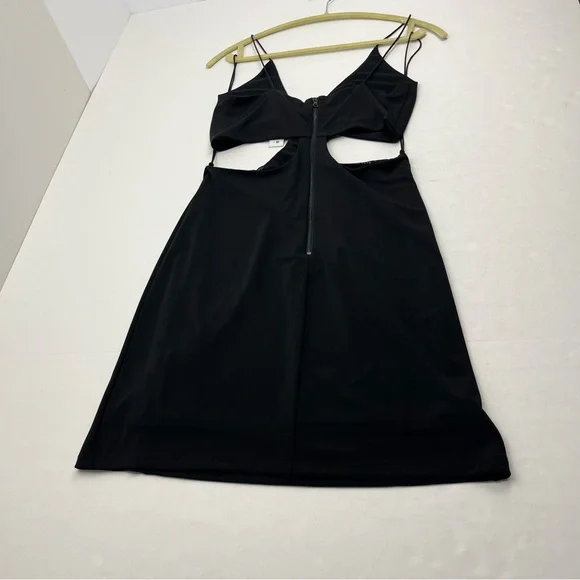 Alice +‎ Olivia Womens Black Havana Cutout Mini Dress Size 12 Vacation NEW